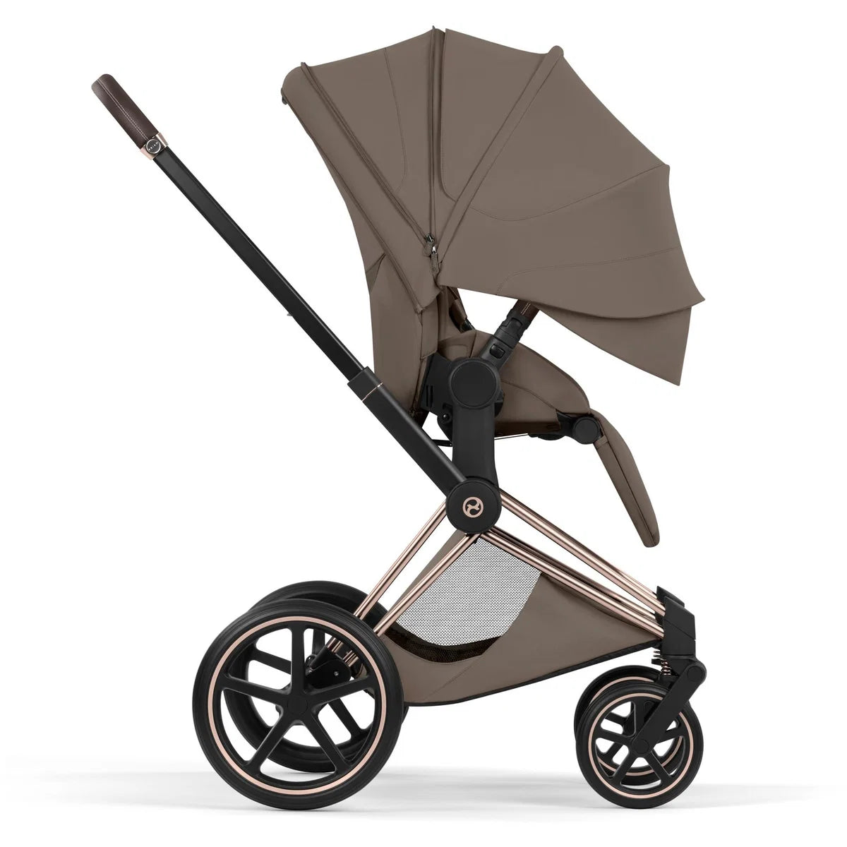 CYBEX Priam Style Rosegold Bundle - Set 4en1 incluant Cloud T & Base T Noir Sepia