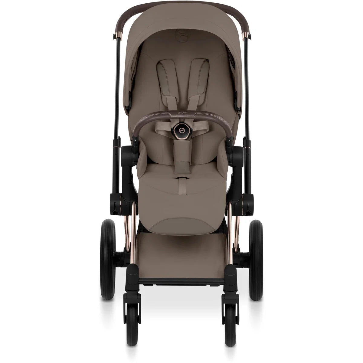 CYBEX Priam Style Rosegold Bundle - Set 4en1 incluant Cloud T & Base T Noir Sepia
