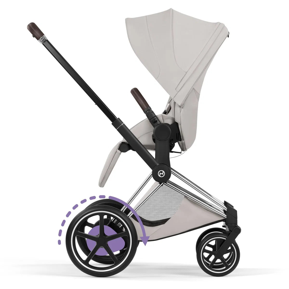CYBEX E-Priam Style Chrome Bundle - Set 4in1 inkl. Cloud T & Base T City Grey