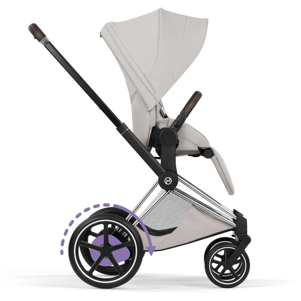 CYBEX E-Priam Style Chrome Bundle - Set 4in1 inkl. Cloud T & Base T City Grey