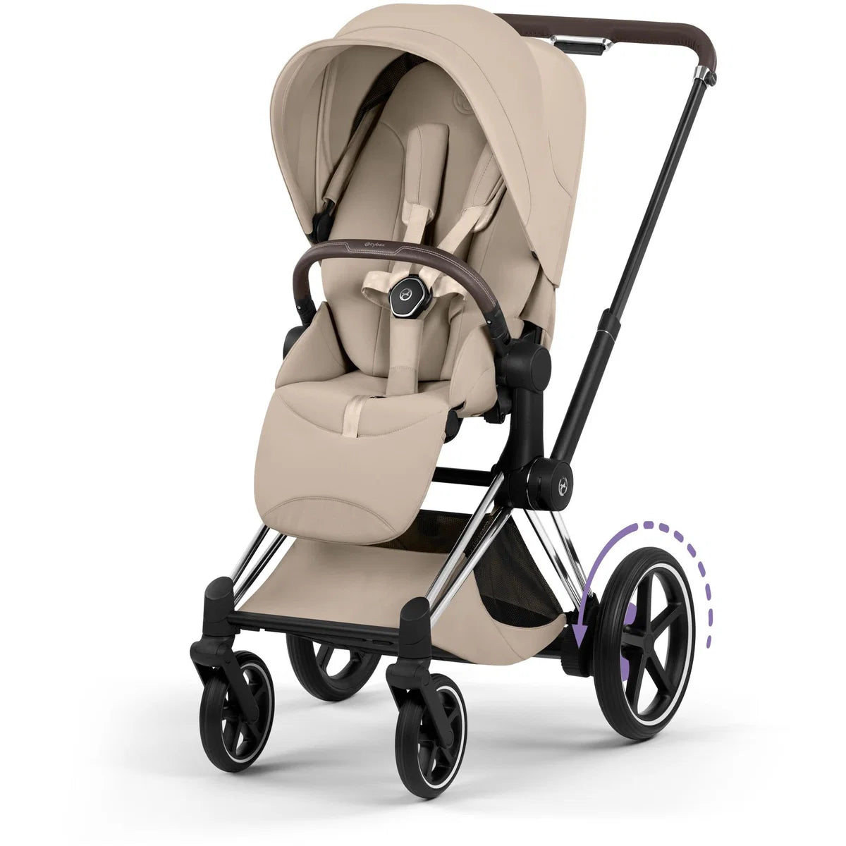 CYBEX Priam Style Rosegold Bundle - Set 4en1 incluant Cloud T & Base T Noir Sepia
