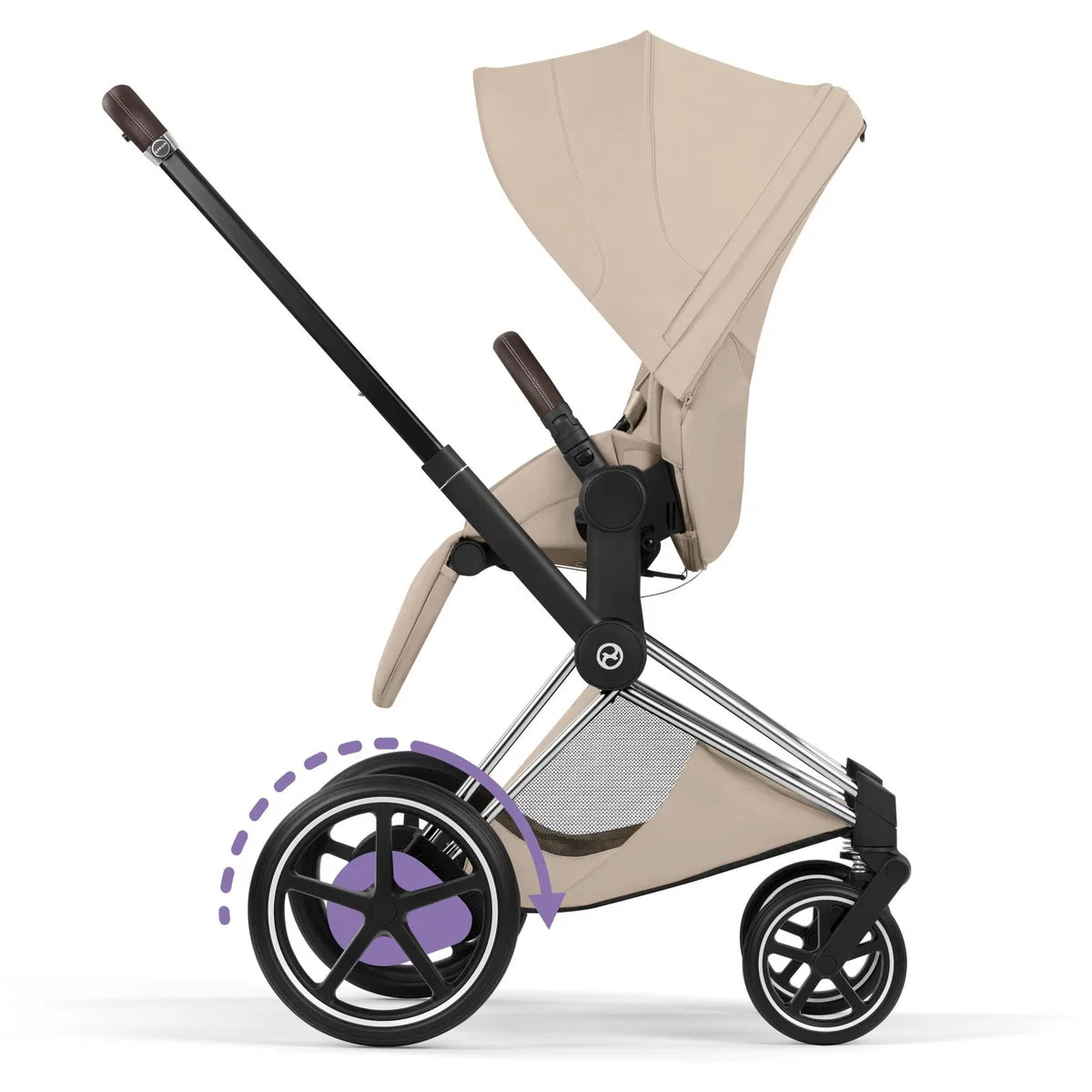CYBEX Priam Style Rosegold Bundle - Set 4en1 incluant Cloud T & Base T Noir Sepia