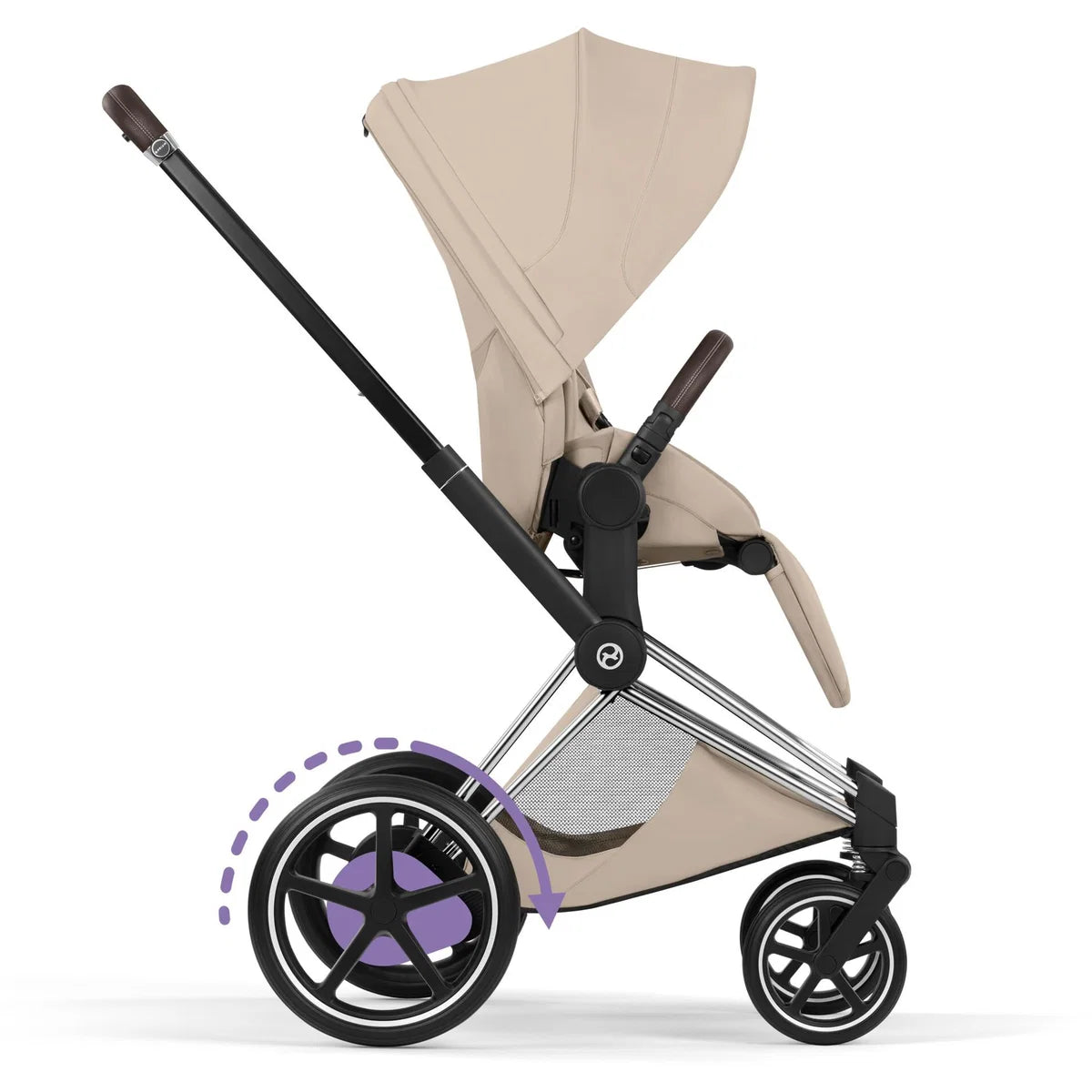 CYBEX Priam Style Rosegold Bundle - Set 4en1 incluant Cloud T & Base T Noir Sepia