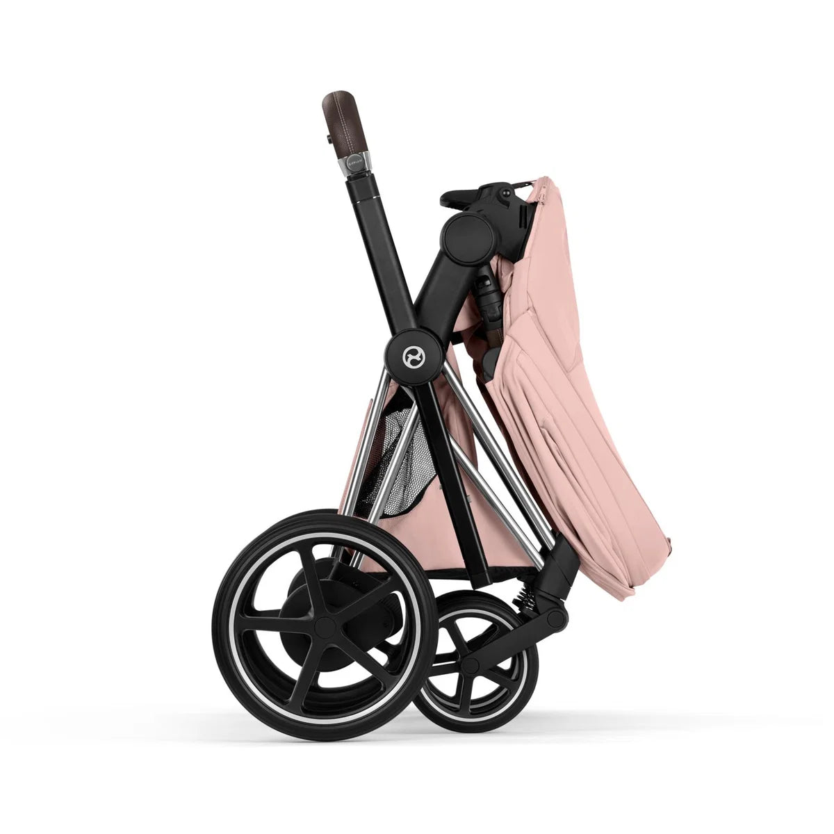 CYBEX E-Priam Style Chrome Bundle - Set 4in1 inkl. Cloud T & Base T Peach Pink