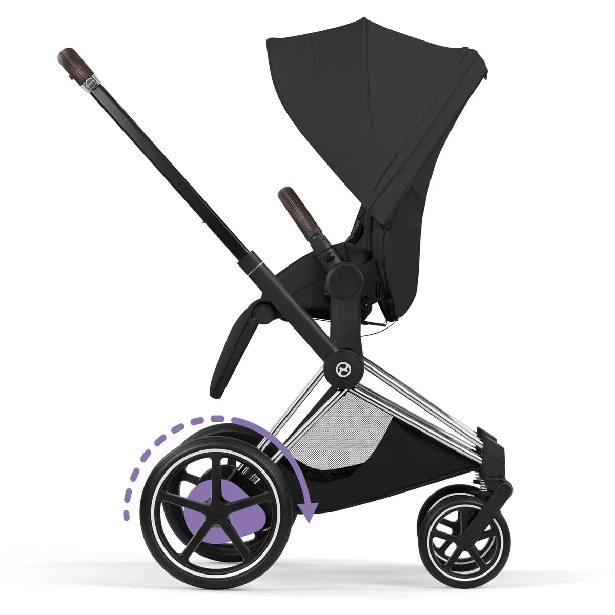 CYBEX E-Priam Style Chrome Bundle - Set 4in1 inkl. Cloud T & Base T Sepia Black