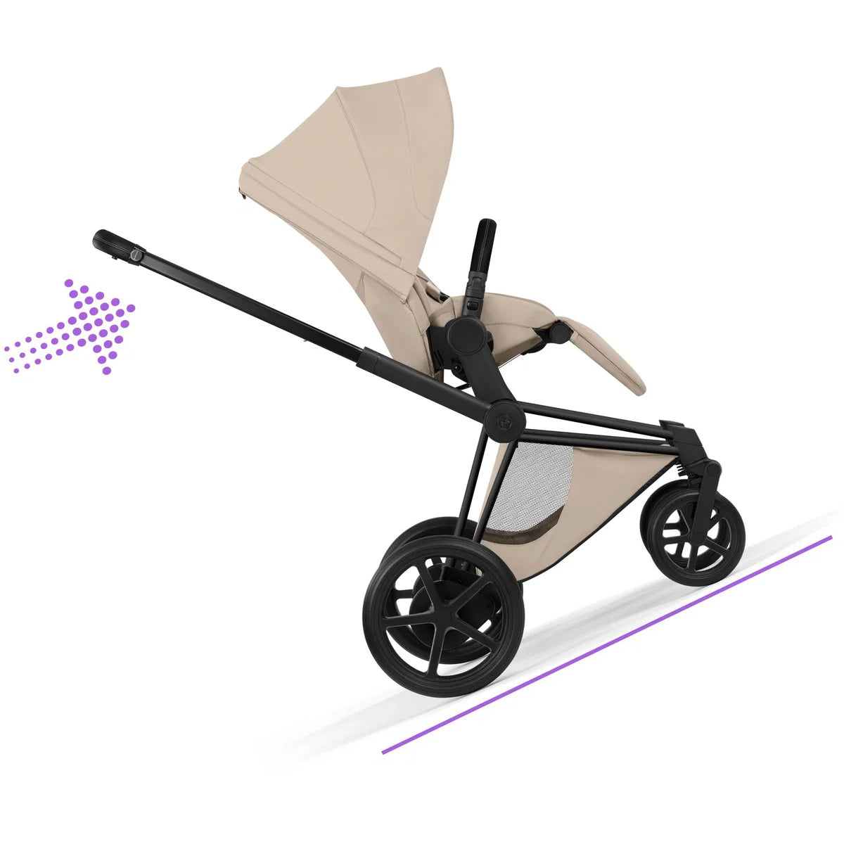 CYBEX E-Priam Style Matt Bundle - Set 4in1 inkl. Cloud T & Base T Cozy Beige