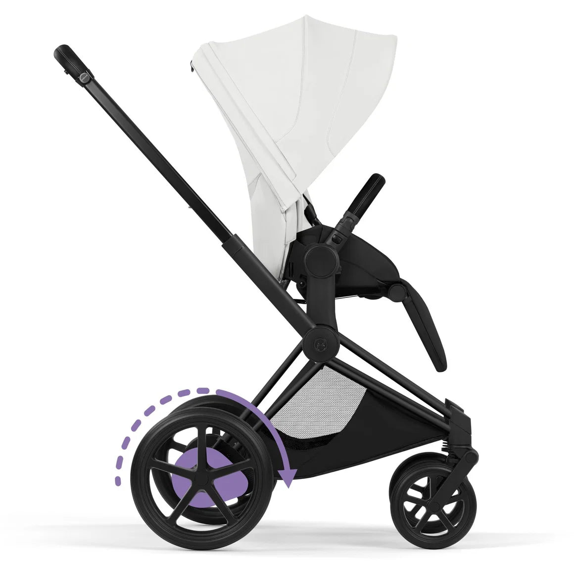 CYBEX E-Priam Style Matt Bundle - Set 4in1 inkl. Cloud T & Base T Off White