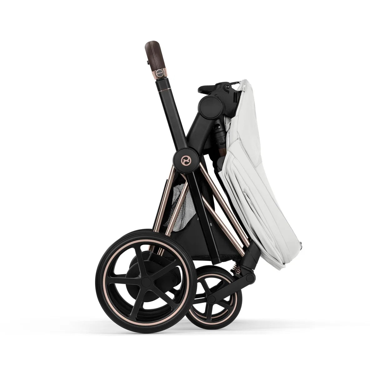 CYBEX E-Priam Style Rosegold Bundle - Set 4in1 inkl. Cloud T & Base T Off White