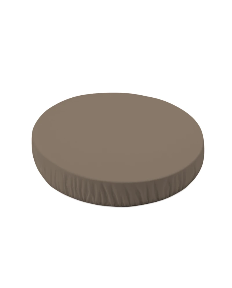 Spannbettlaken aus Baumwolle 73x73 cm – Taupe Oval