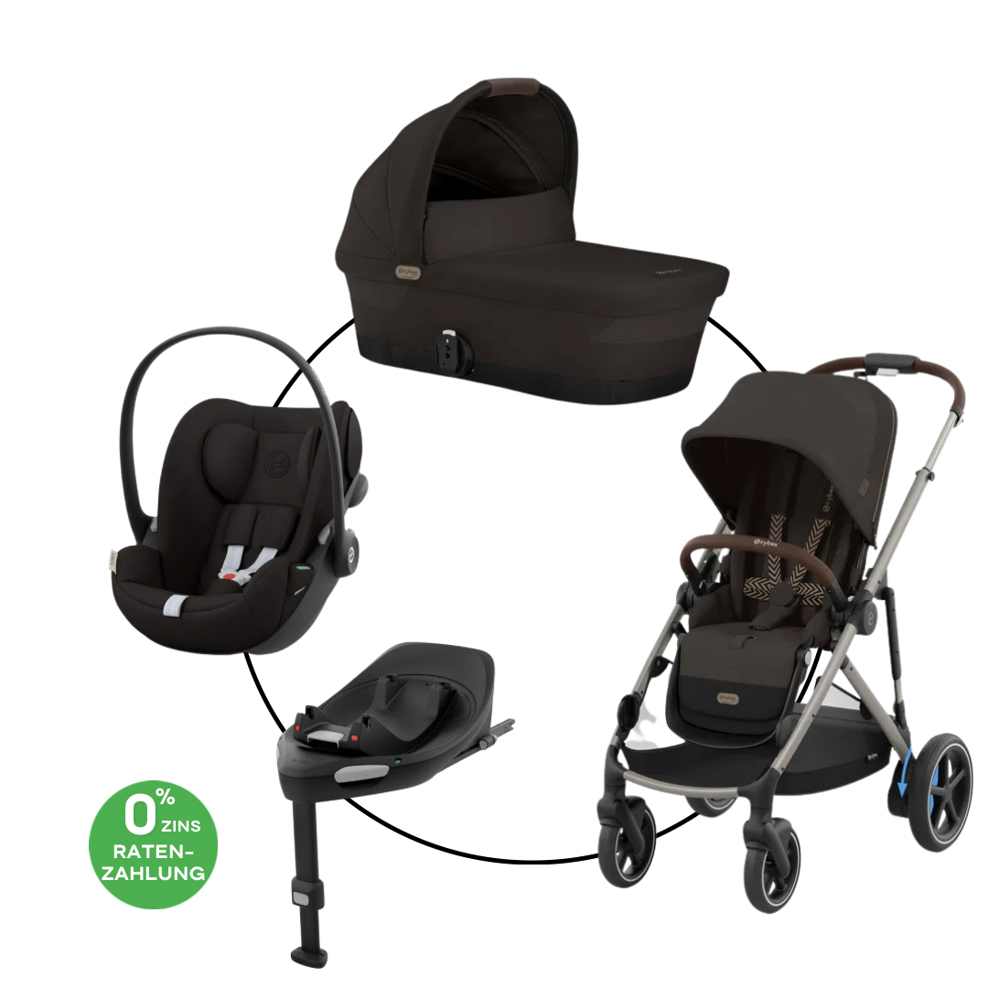 Cybex E-Gazelle Travel Bundle-Set 4in1 Moon Black