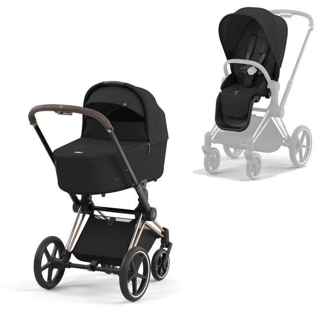 CYBEX Priam 4.0 Rosegold Kombikinderwagen cozy beige beige