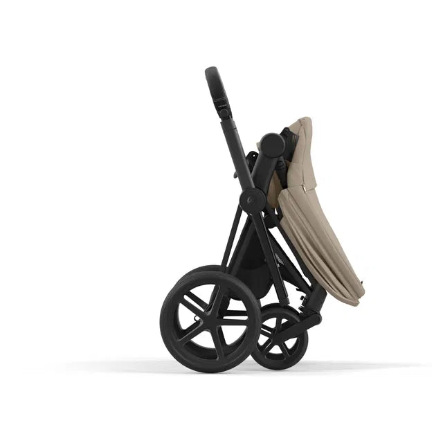 CYBEX Priam 4.0 Matt Black Kombikinderwagen cozy beige beige