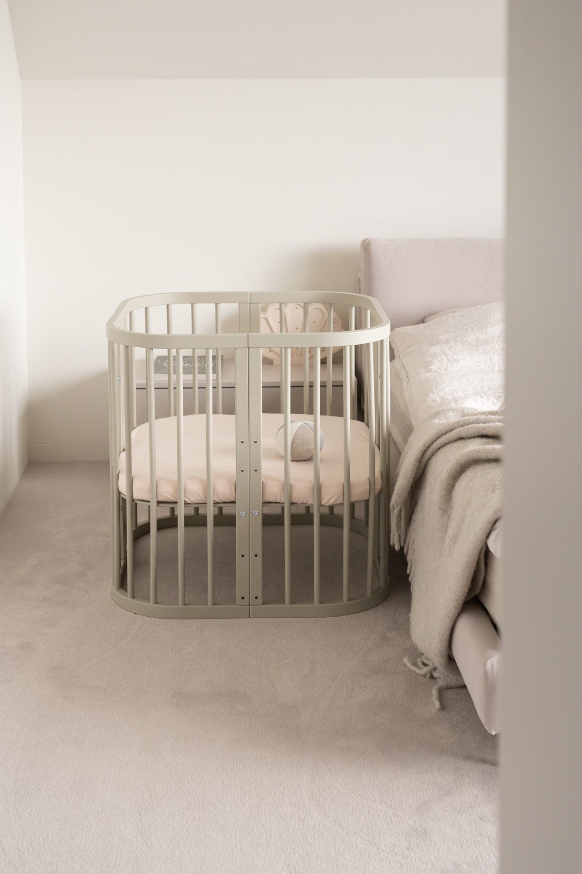 Lit Bébé 7en1 Quadi Olive – incluant Matelas
