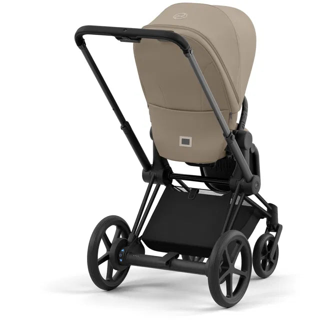 CYBEX ePriam 2.0 Matt Black Kombikinderwagen cozy beige beige
