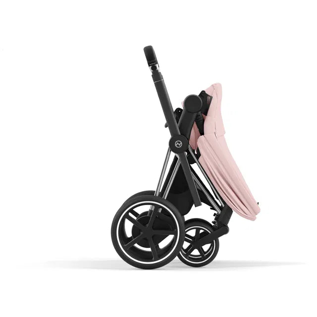 Cybex Chrome ePriam Travel Bundle-Set 4in1 inkl Cloud T Plus Chrome / Black /Peach Pink