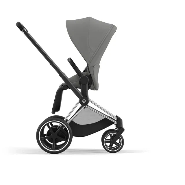 Cybex Chrome ePriam Travel Bundle-Set 4in1 inkl Cloud T Plus Chrome / Black / Mirage Grey