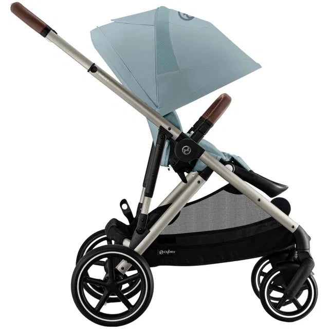 CYBEX Gazelle S Zwillingskinderwagen Bundle-Set 4in1 Stormy Blue