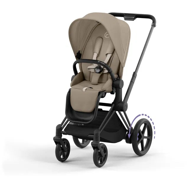 CYBEX ePriam 2.0 Matt Black Kinderwagen cozy beige beige