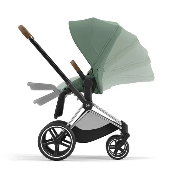 Cybex Priam Travel Bundle-Set 4in1 inkl Cloud T Plus Leaf Green/ Brown /Chrome
