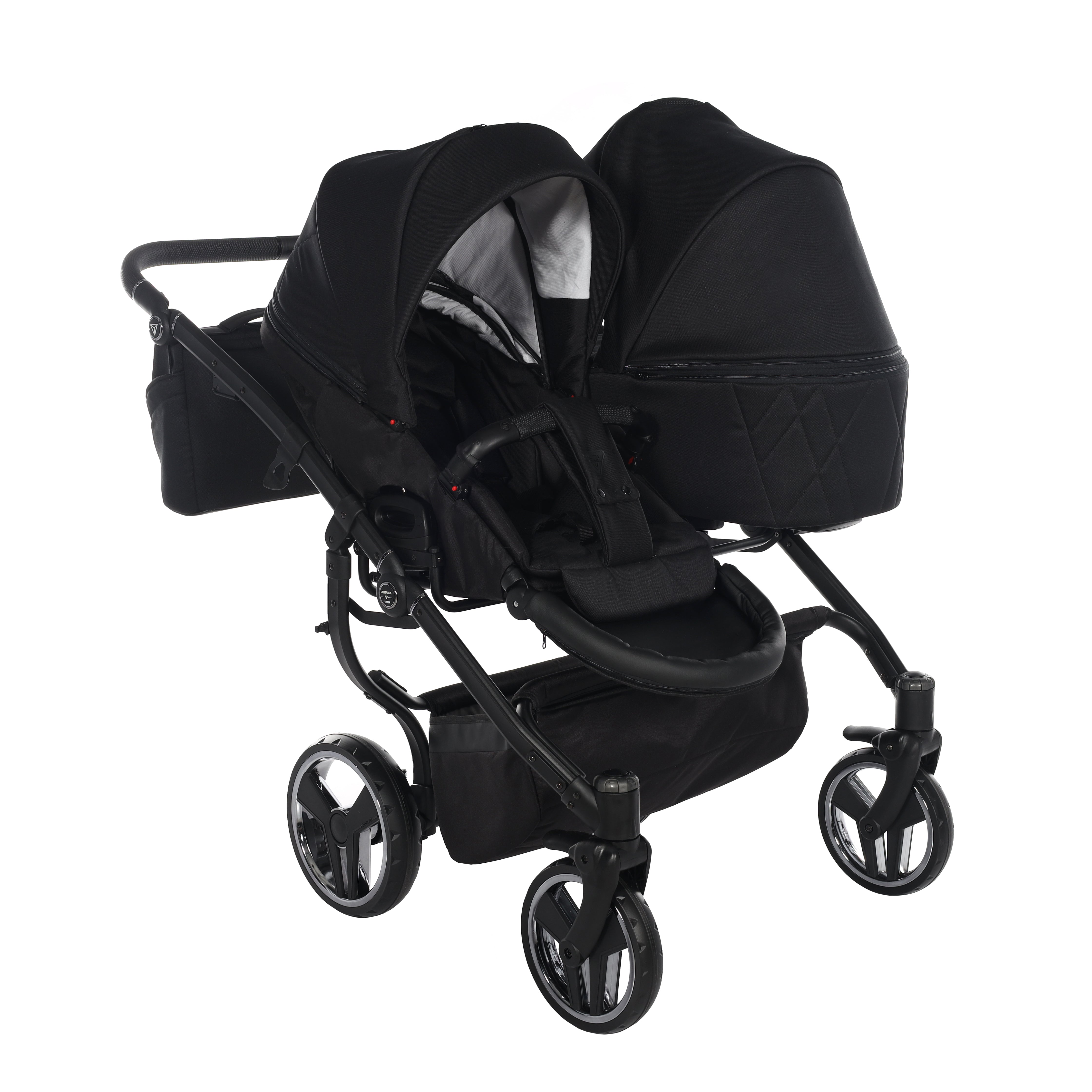 Junama AIR DUO V3 Zwillingswagen 3in1 Black