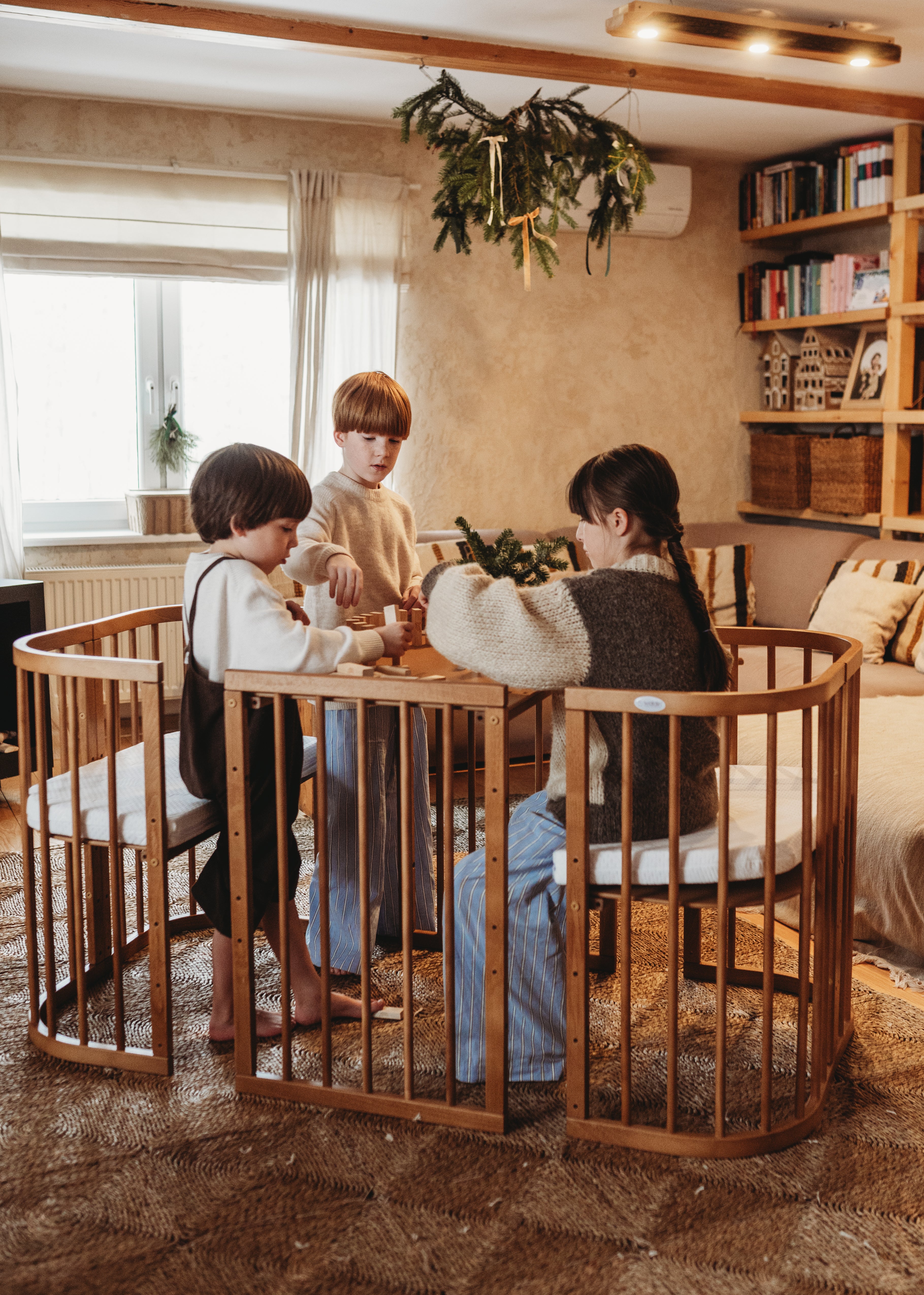 7in1 Babybett Quadi Vintage – inkl. Matratze