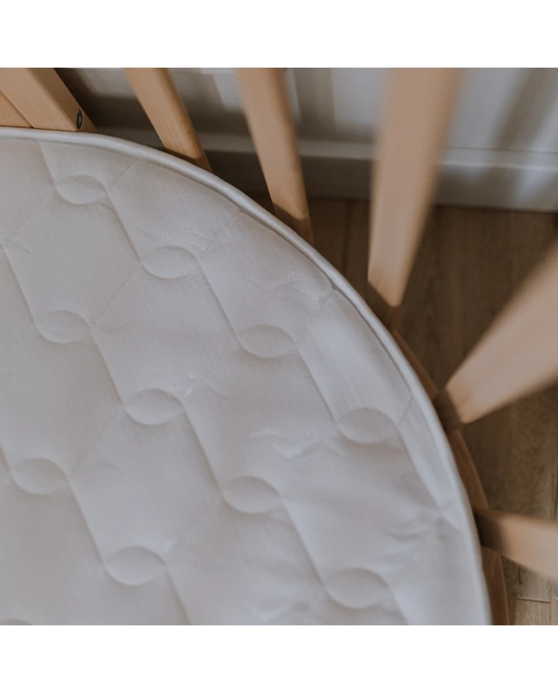 Matratze mit Kokoseinlage für OVALES Babybett – Gross