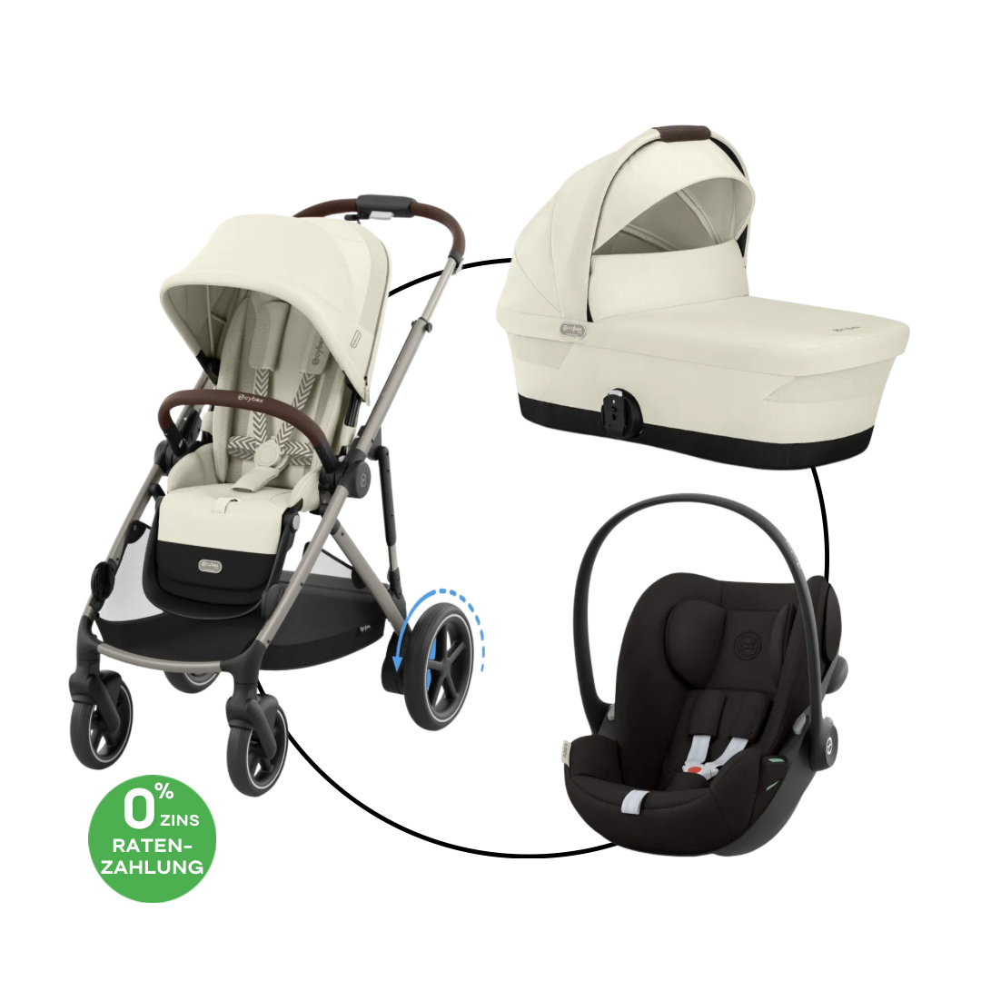 Cybex E-Gazelle Travel Bundle-Set Trio-Set Seashell Beige