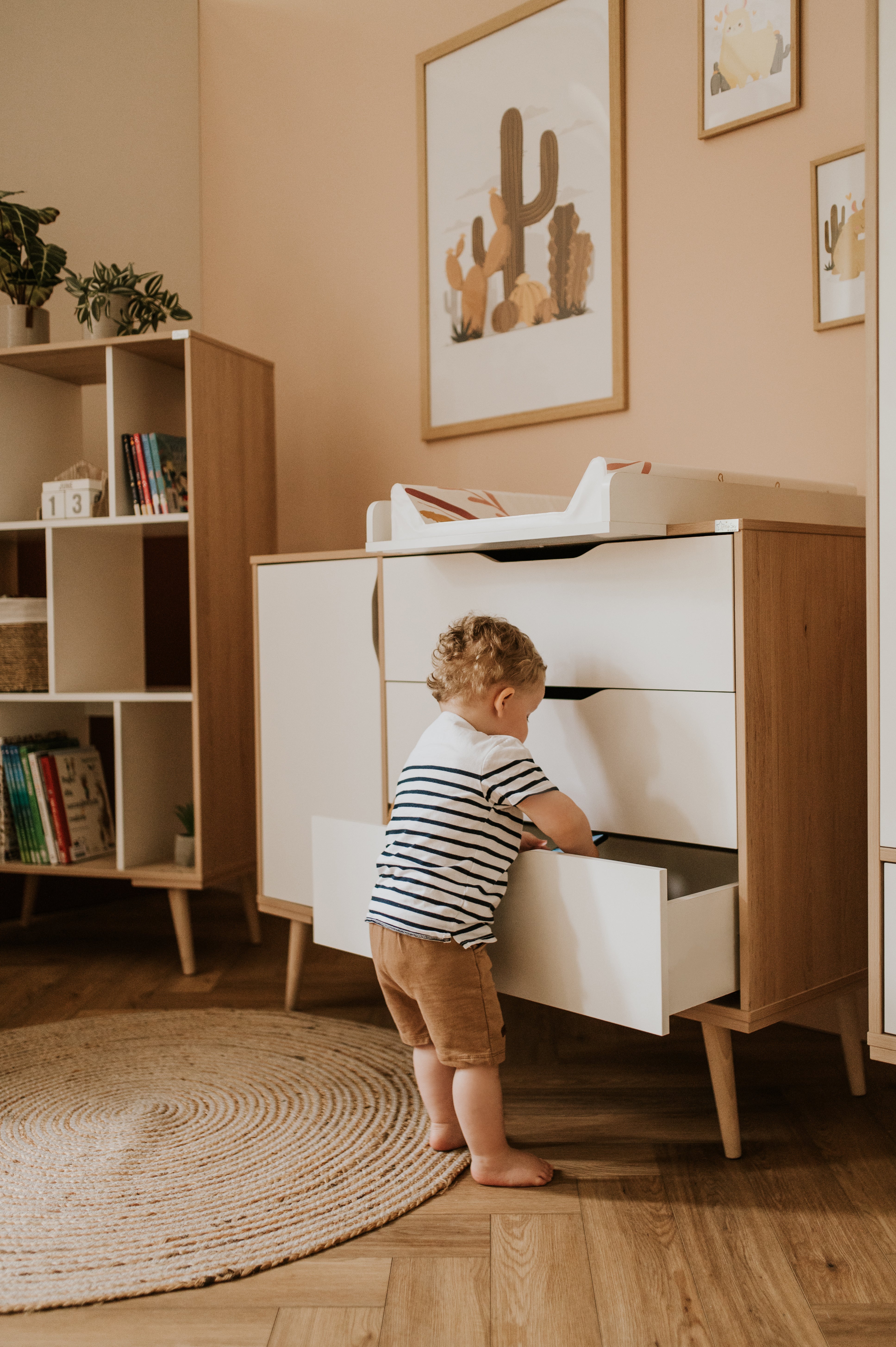 SOFIE 3-TEILIGES BABYZIMMER INKL. MATRATZE, BETTWÄSCHESET UND WICKELKISSEN