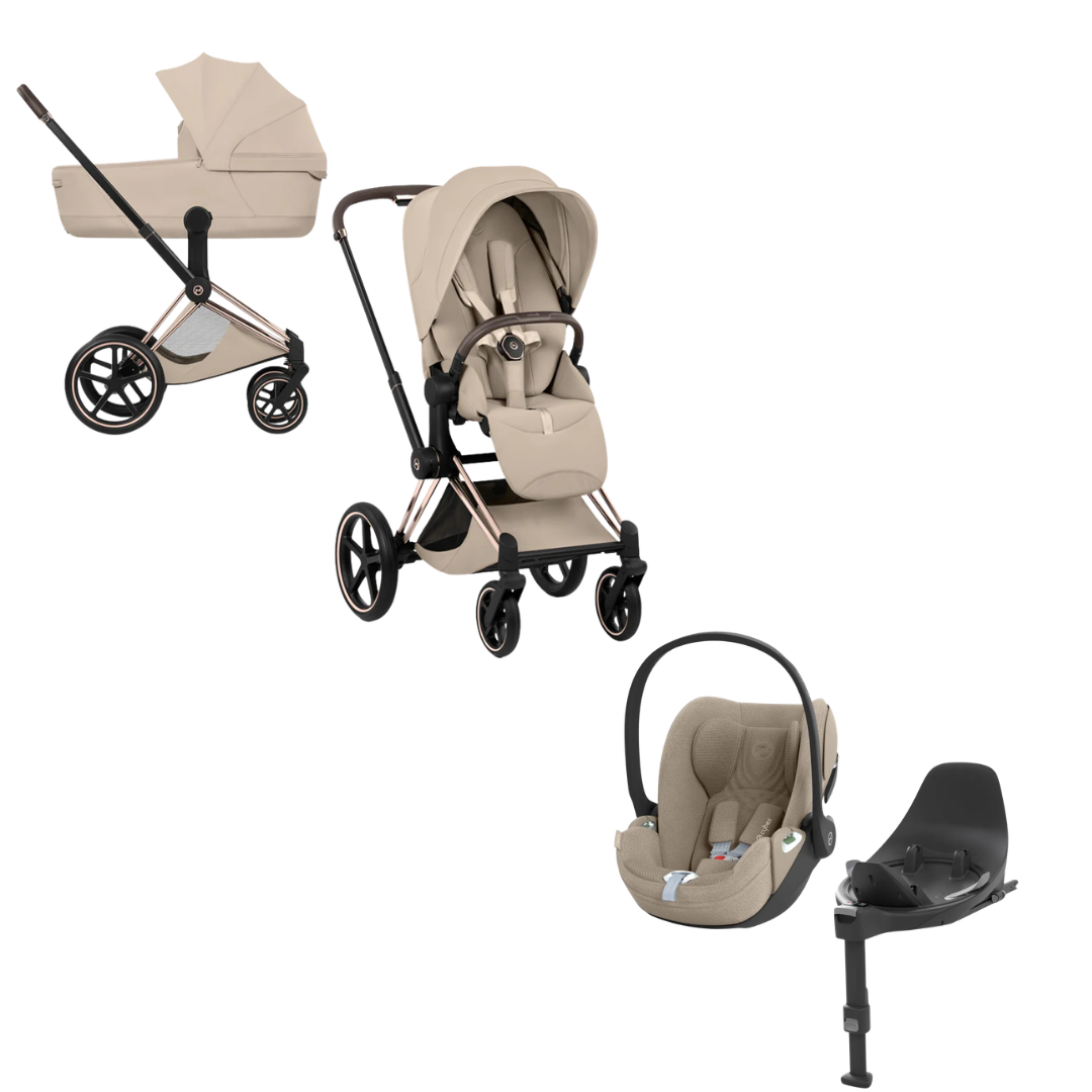 Cybex ePriam Styles Cozy Beige Rosegold 4in1