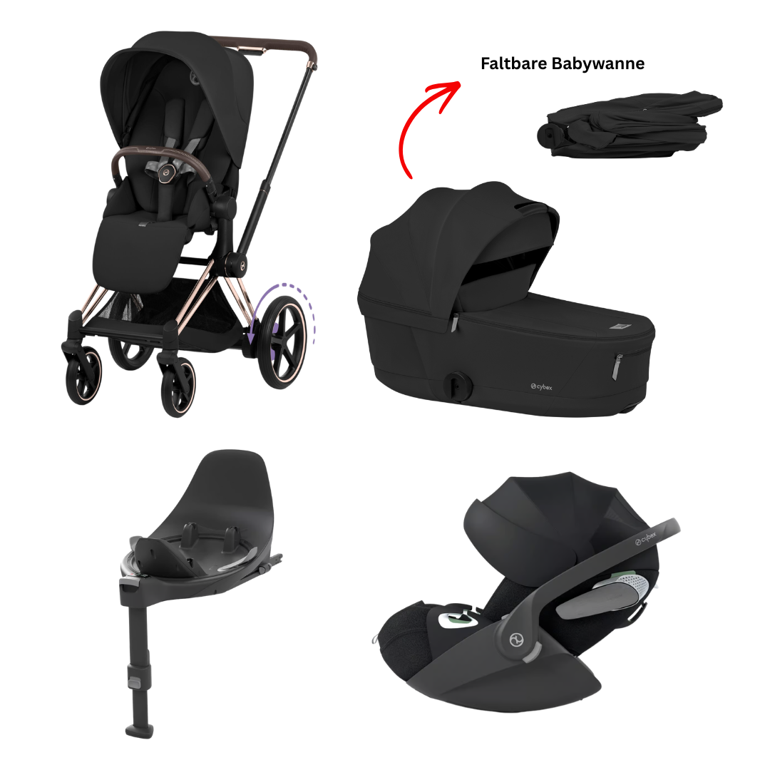 Cybex ePriam Comfort 2026 Rosegold 4in1 Bundle Sepia Black