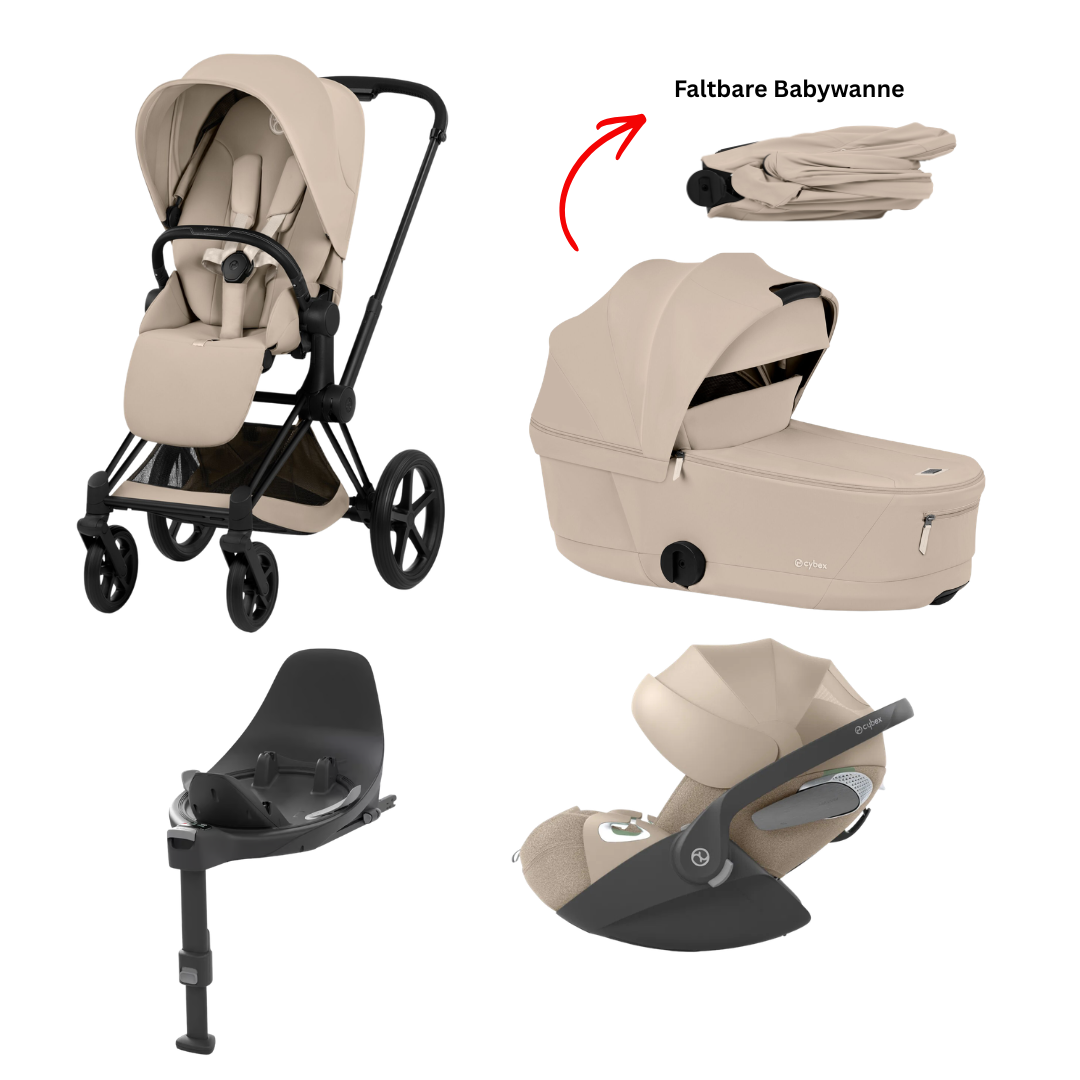 Cybex Priam 2026 Matt Black 4in1 Bundle Cozy Beige