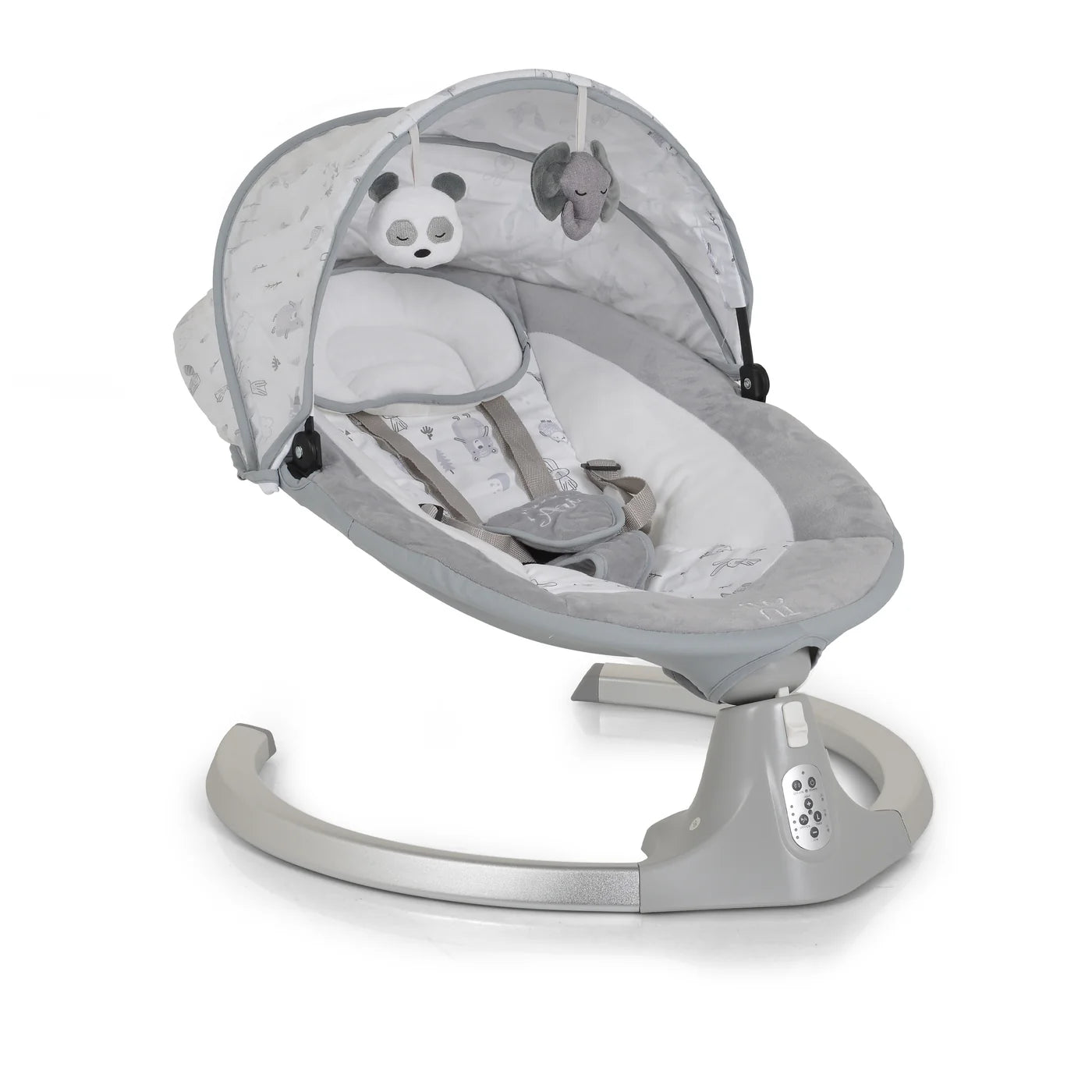 Joie Elara 3in1 Bundle inkl Babybett Quadi 7in1 Olive + Ari Babywippe Elektrisch