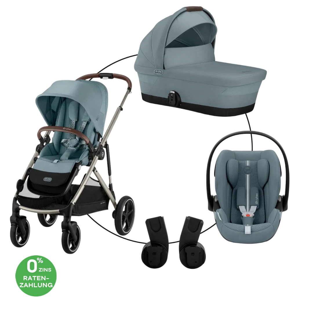 Cybex Gazelle S Trio-Set Bundle Inkl Cloud G PLUS i-Size Stormy Blue