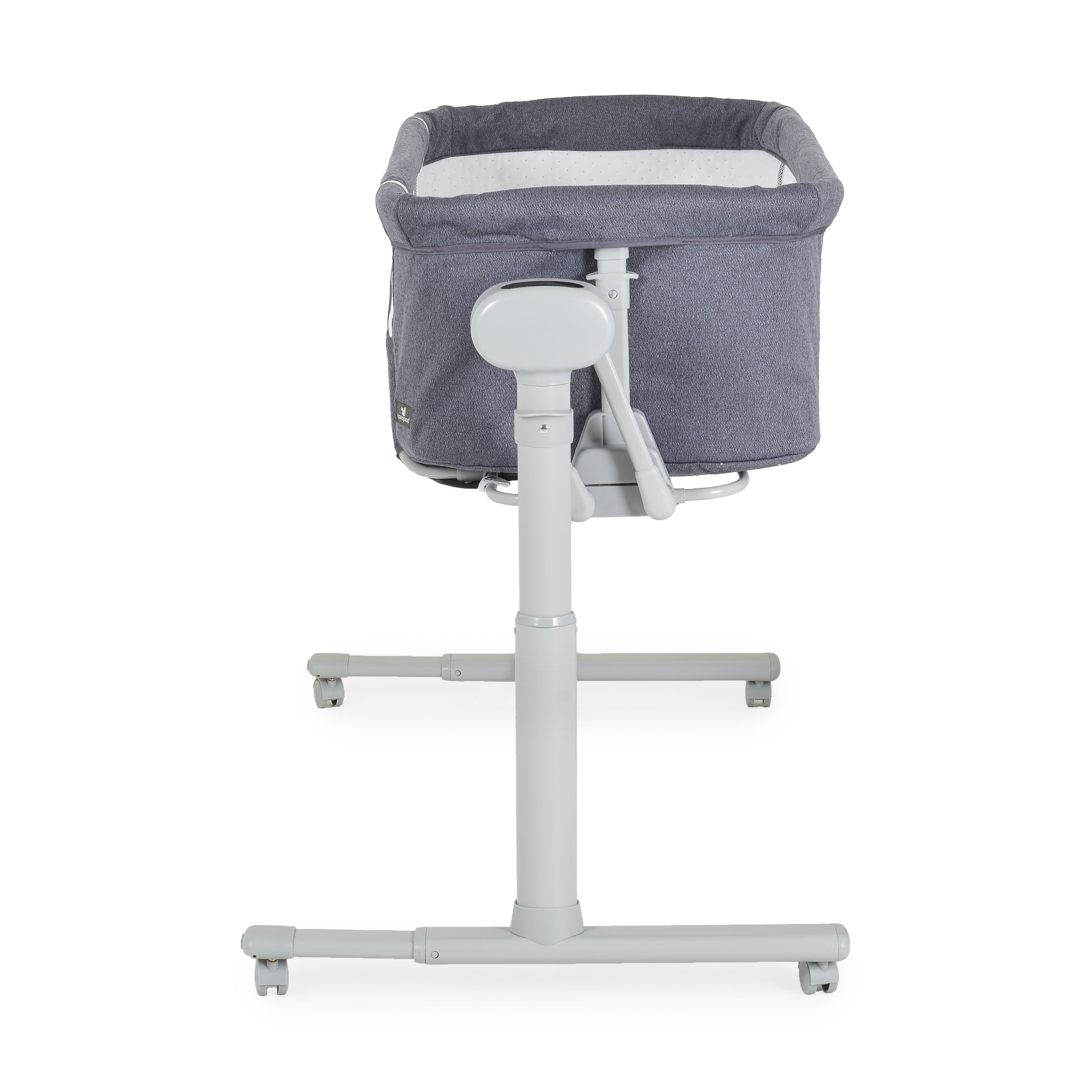 Beistellbett elektrisch mit Schaukelfunktion und Schreisensor dark grey