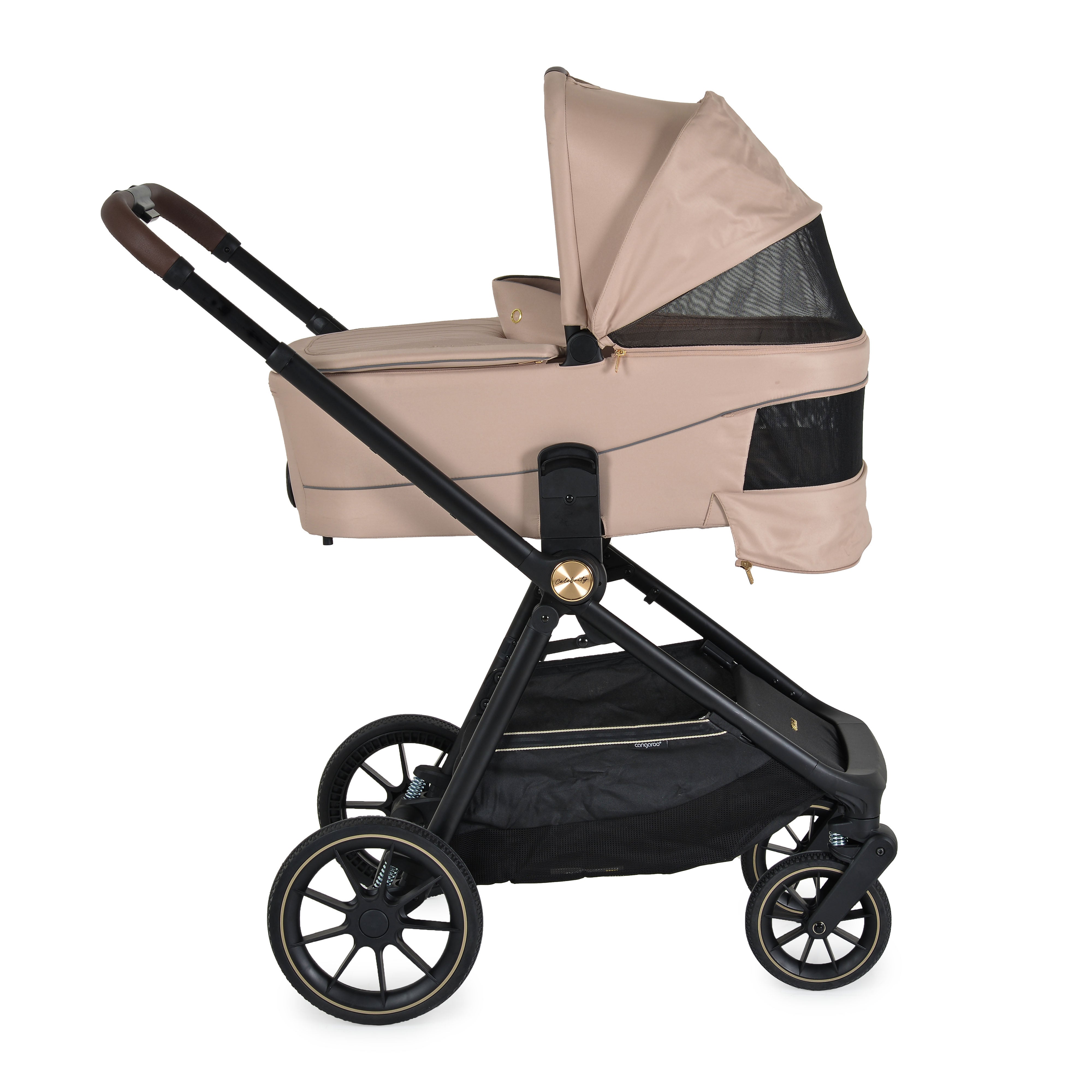 Kinderwagen 3in1 Celebrity Crepe Beige inkl. flachliegendem Autositz