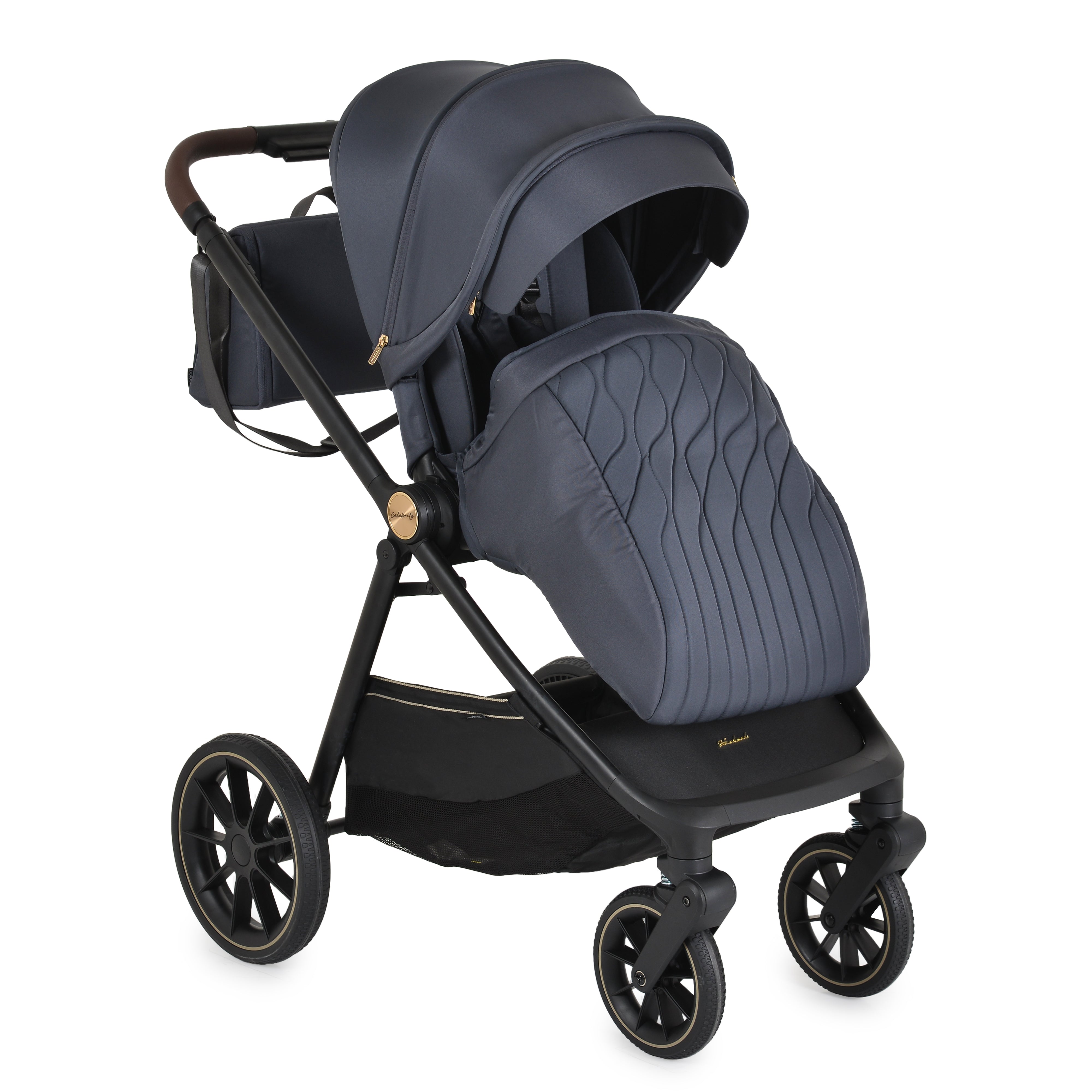 Kinderwagen 3in1 Celebrity Graystone inkl. flachliegendem Autositz