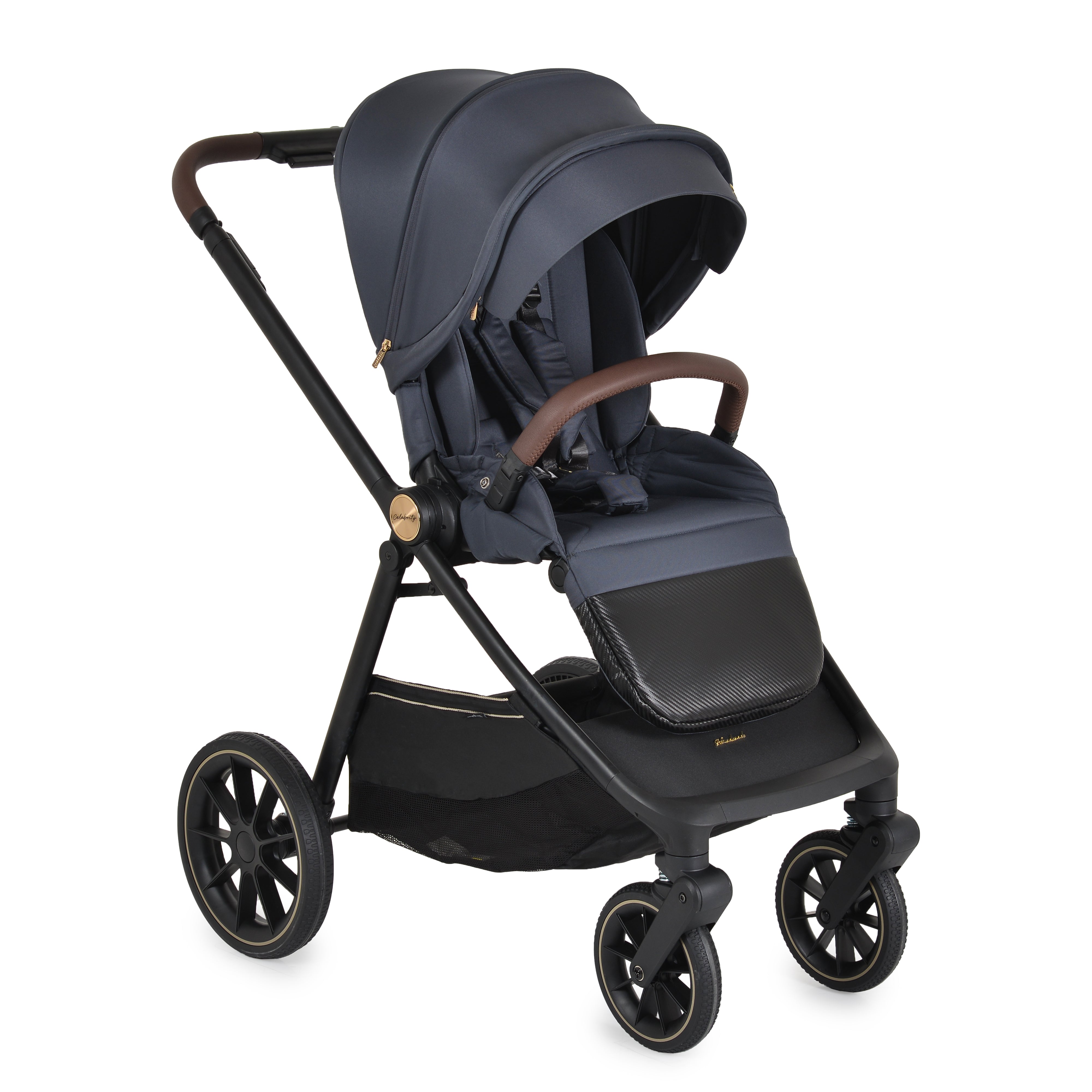 Kinderwagen 3in1 Celebrity Graystone inkl. flachliegendem Autositz