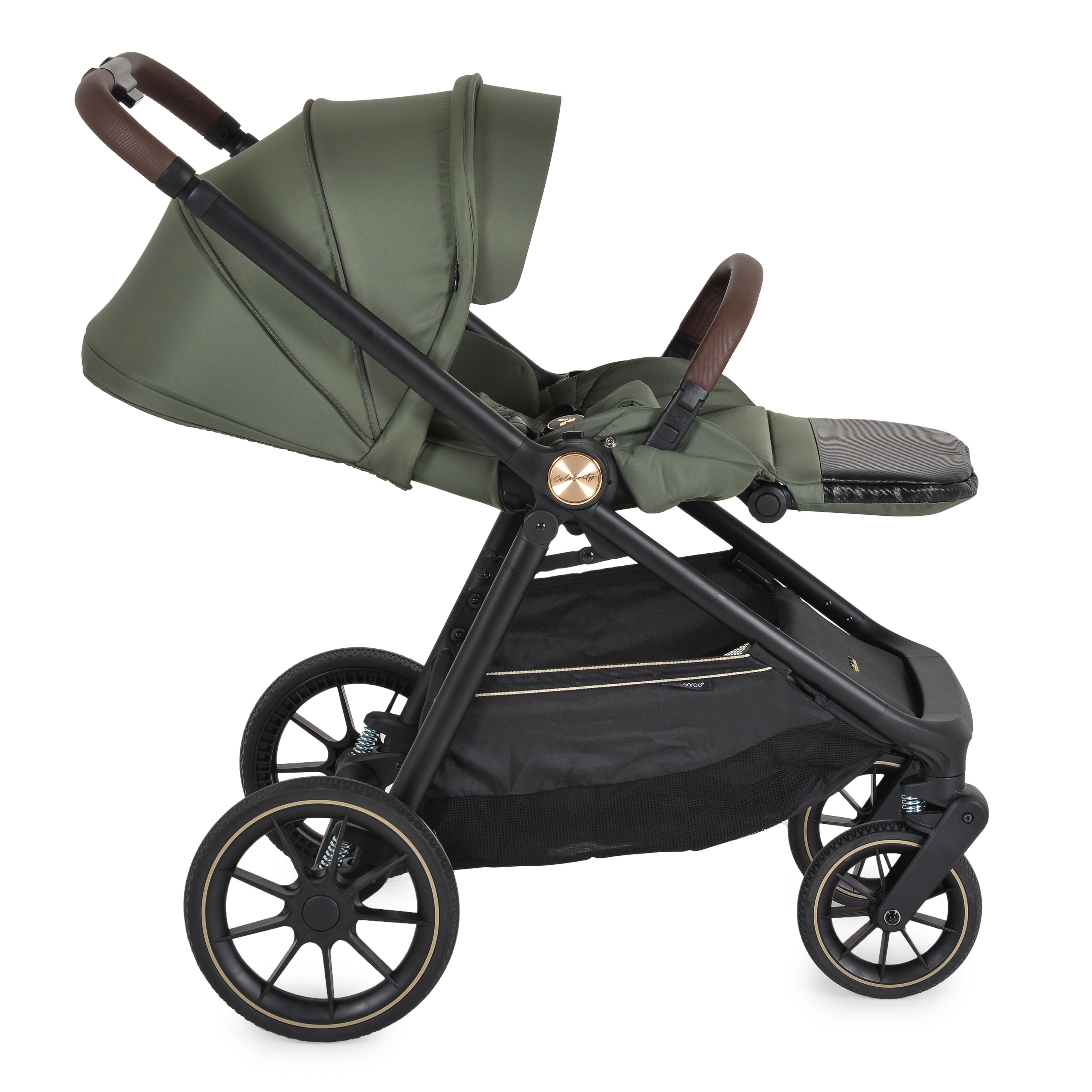 Kinderwagen 3in1 Celebrity Deep Green inkl. flachliegendem Autositz