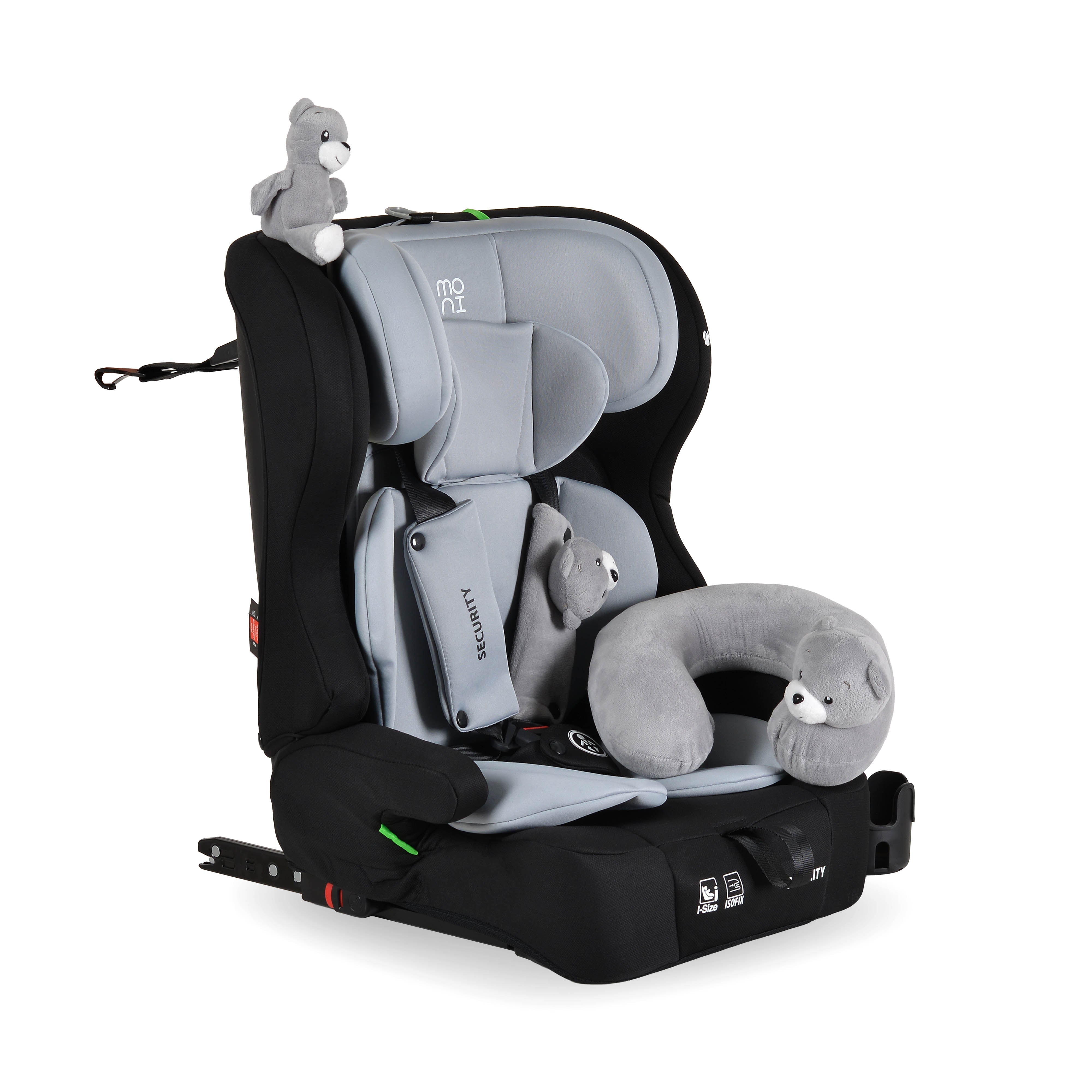 Autositz Security 76-150cm grey inkl. Isofix & Cup Holder