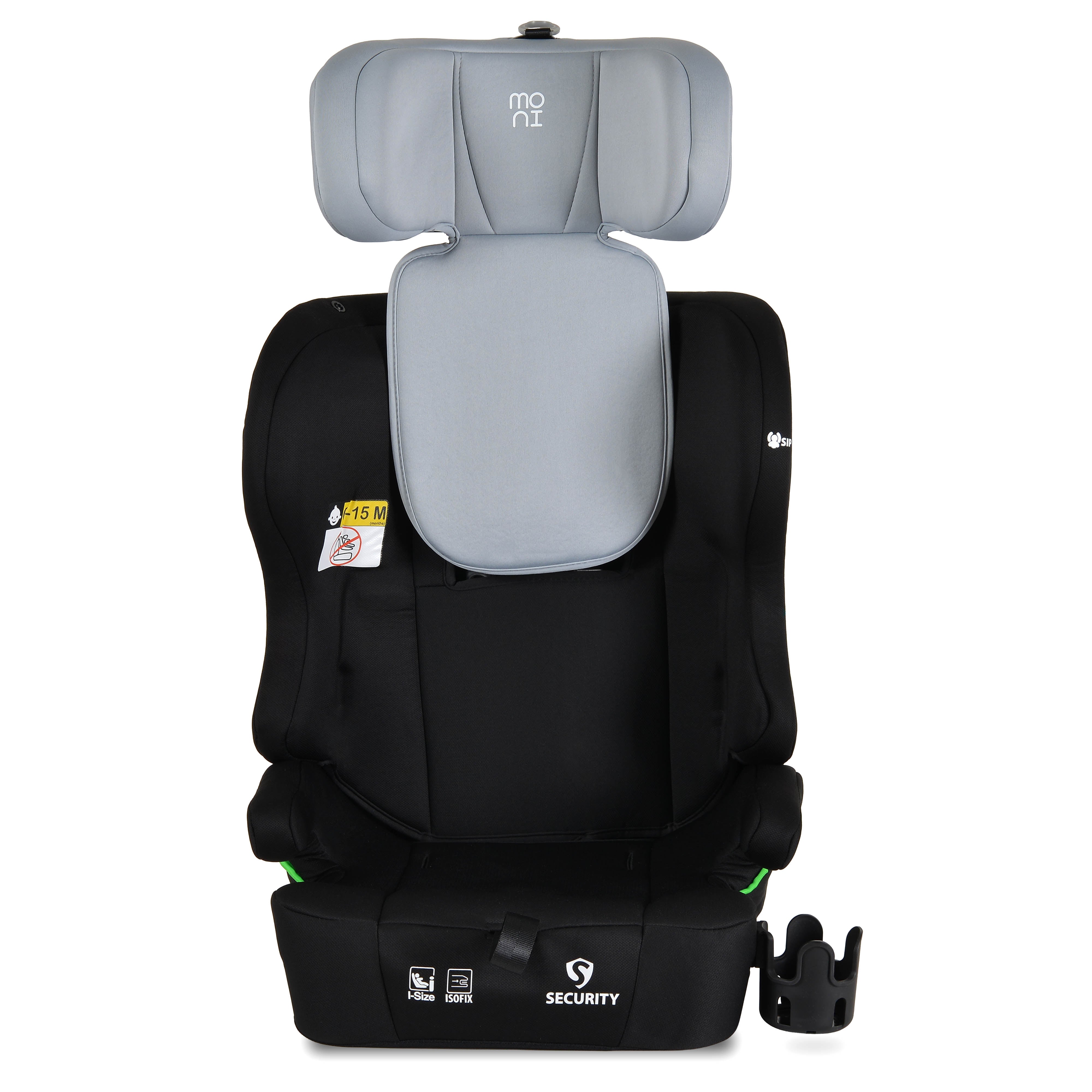 Autositz Security 76-150cm grey inkl. Isofix & Cup Holder
