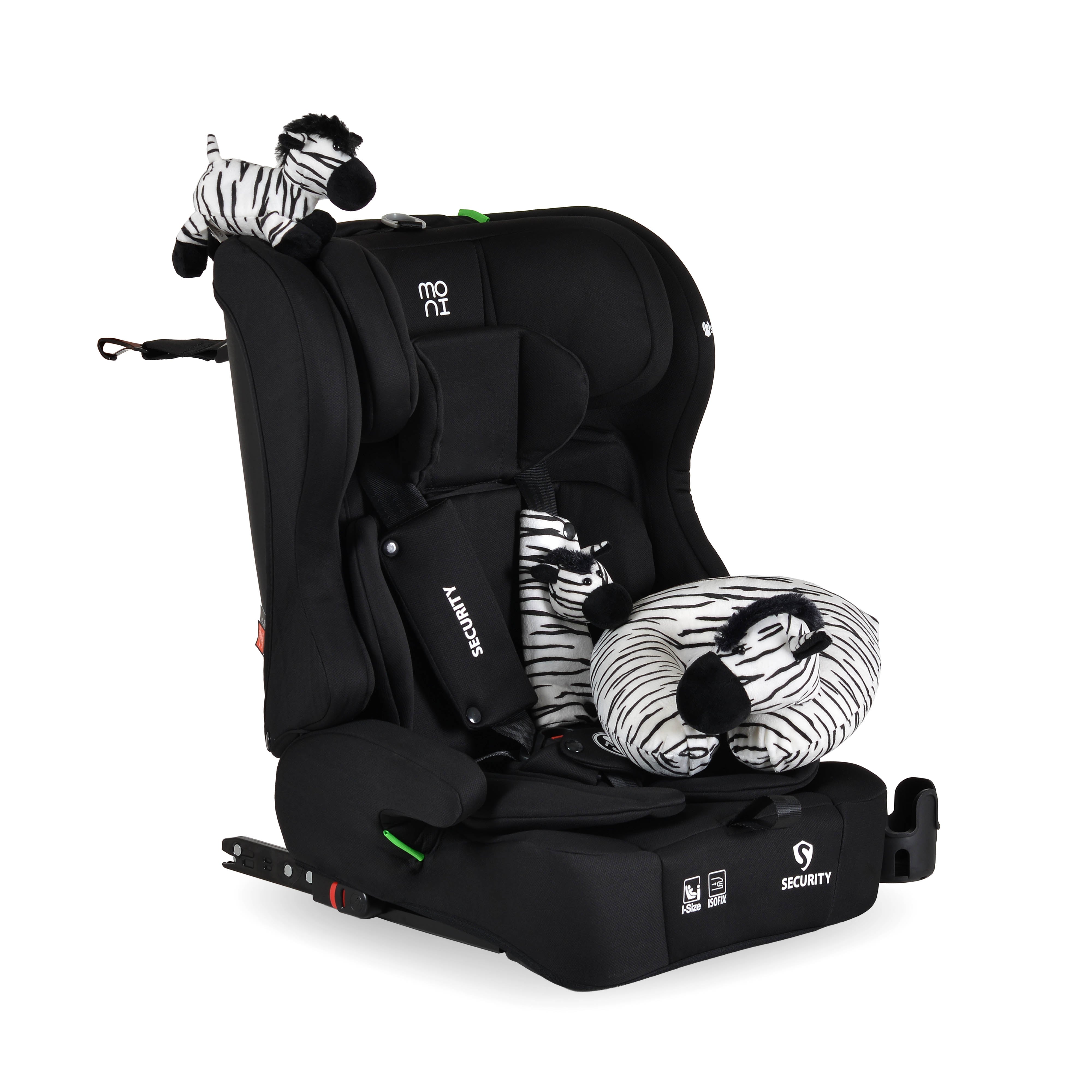 Autositz Security 76-150cm schwarz inkl. Isofix & Cup Holder