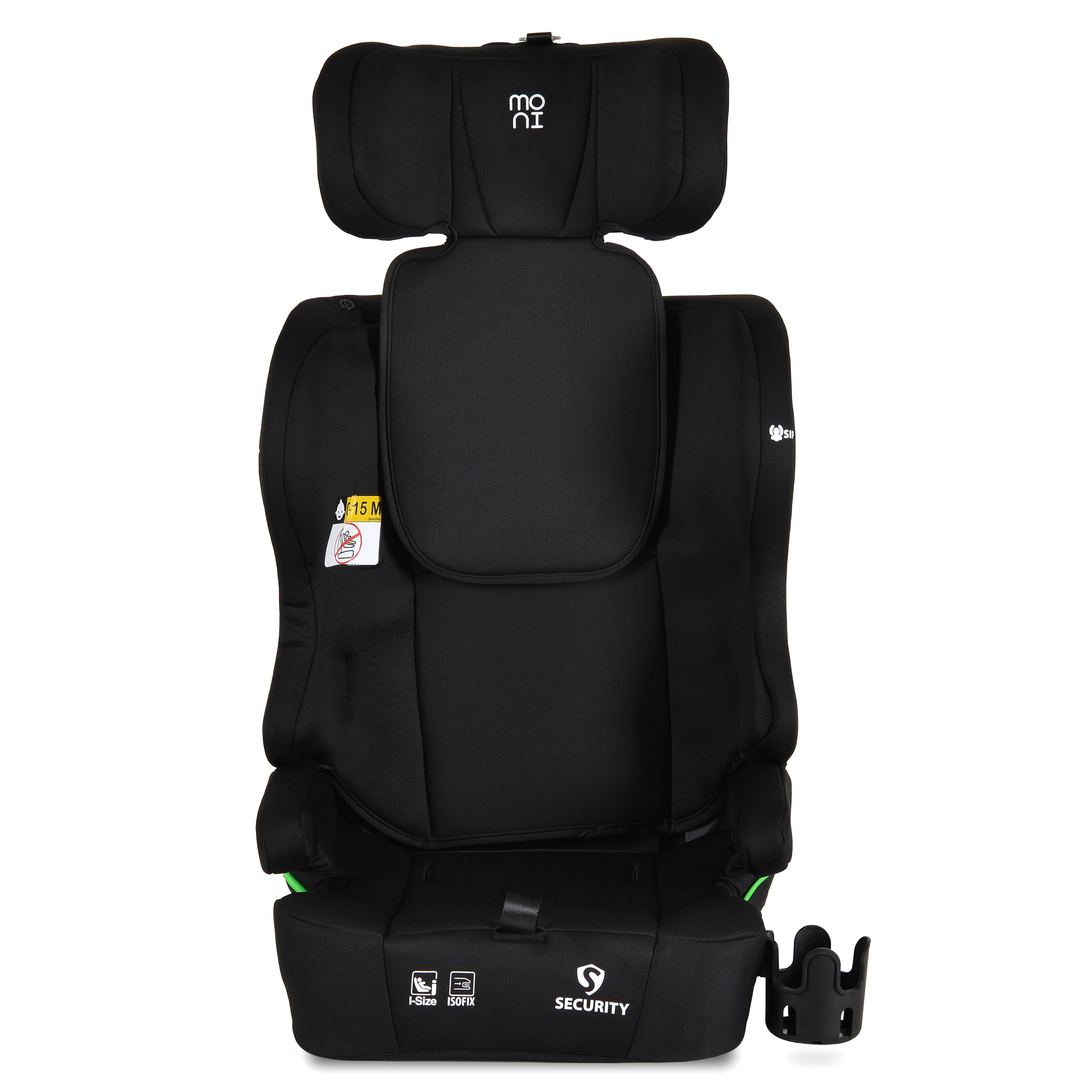 Autositz Security 76-150cm schwarz inkl. Isofix & Cup Holder