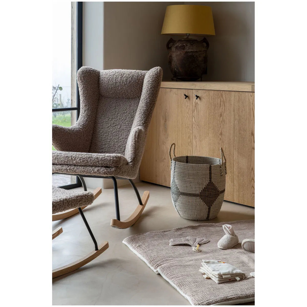Quax Schaukel-/Stillsessel De Luxe Stone