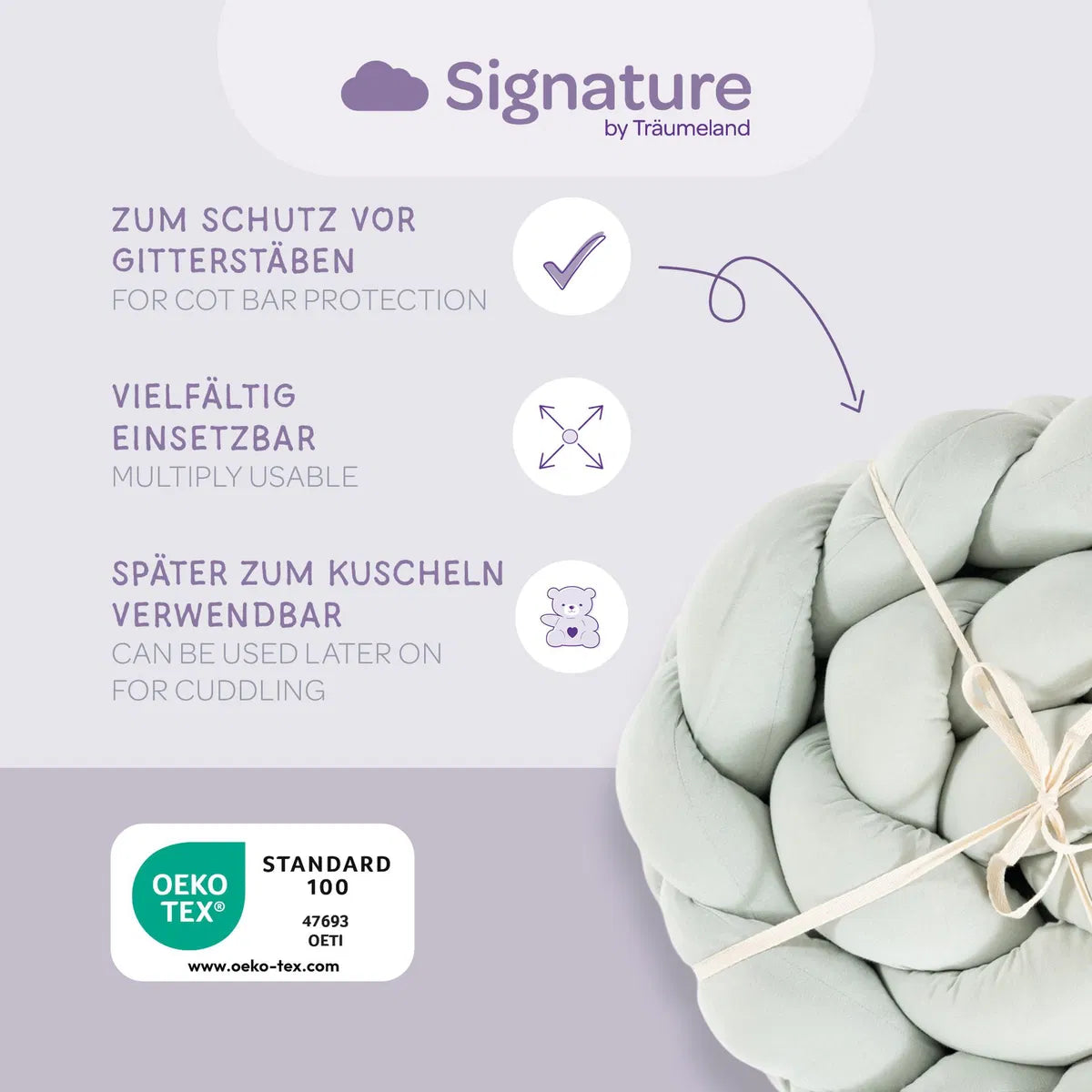 Träumeland Signature Bettschlange mint