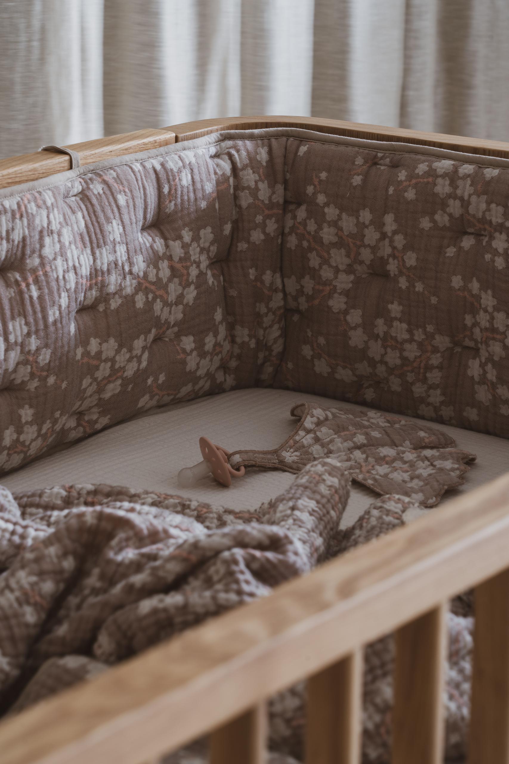 Playpen/Bed Bumper - Natural Collection - Blossom