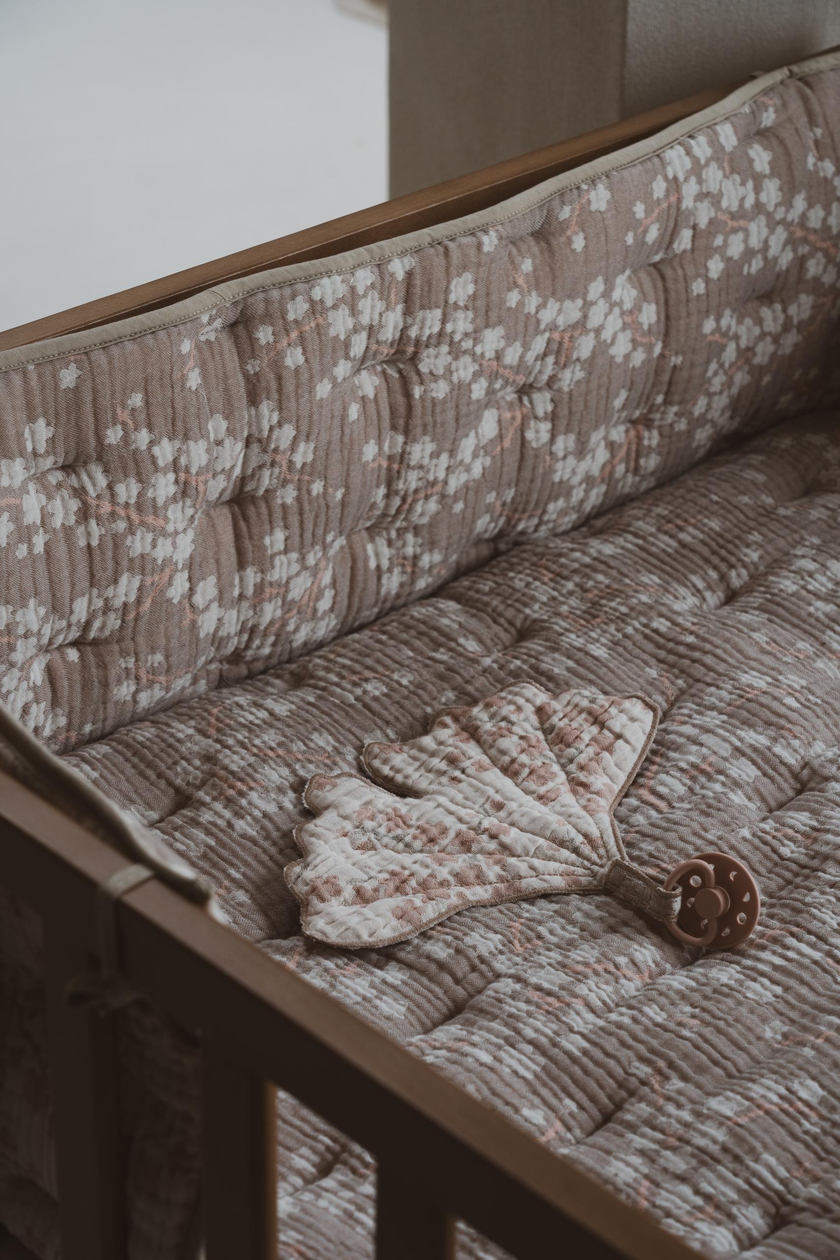 Playpen/Bed Bumper - Natural Collection - Blossom