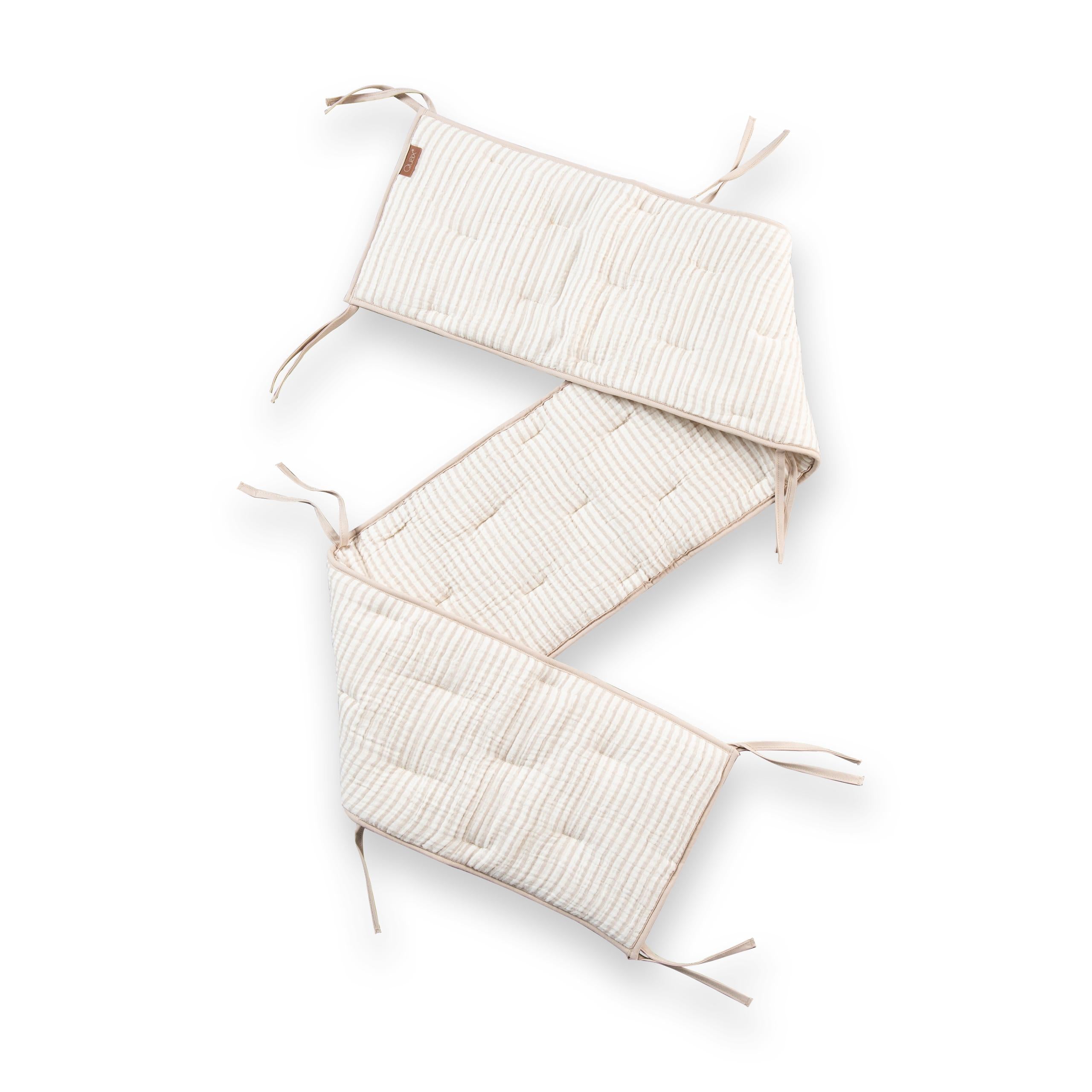 Playpen/Bed Bumper - Natural Collection - Stripes