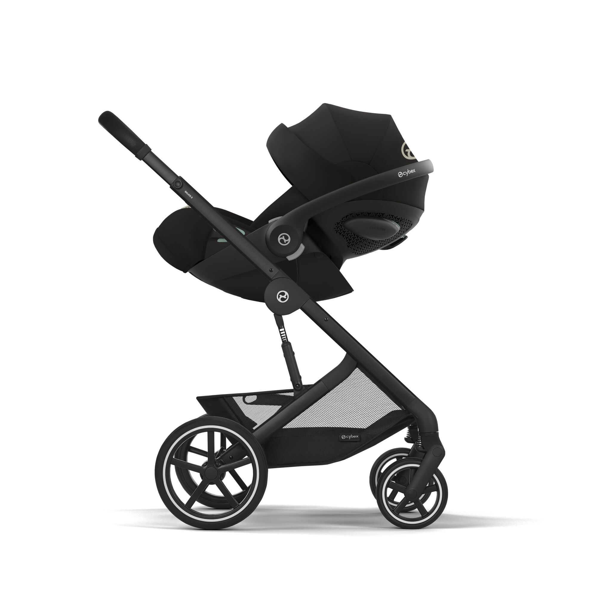 CYBEX Balios Lux 5in1 Bundle inkl. Amya Babytrage magic black
