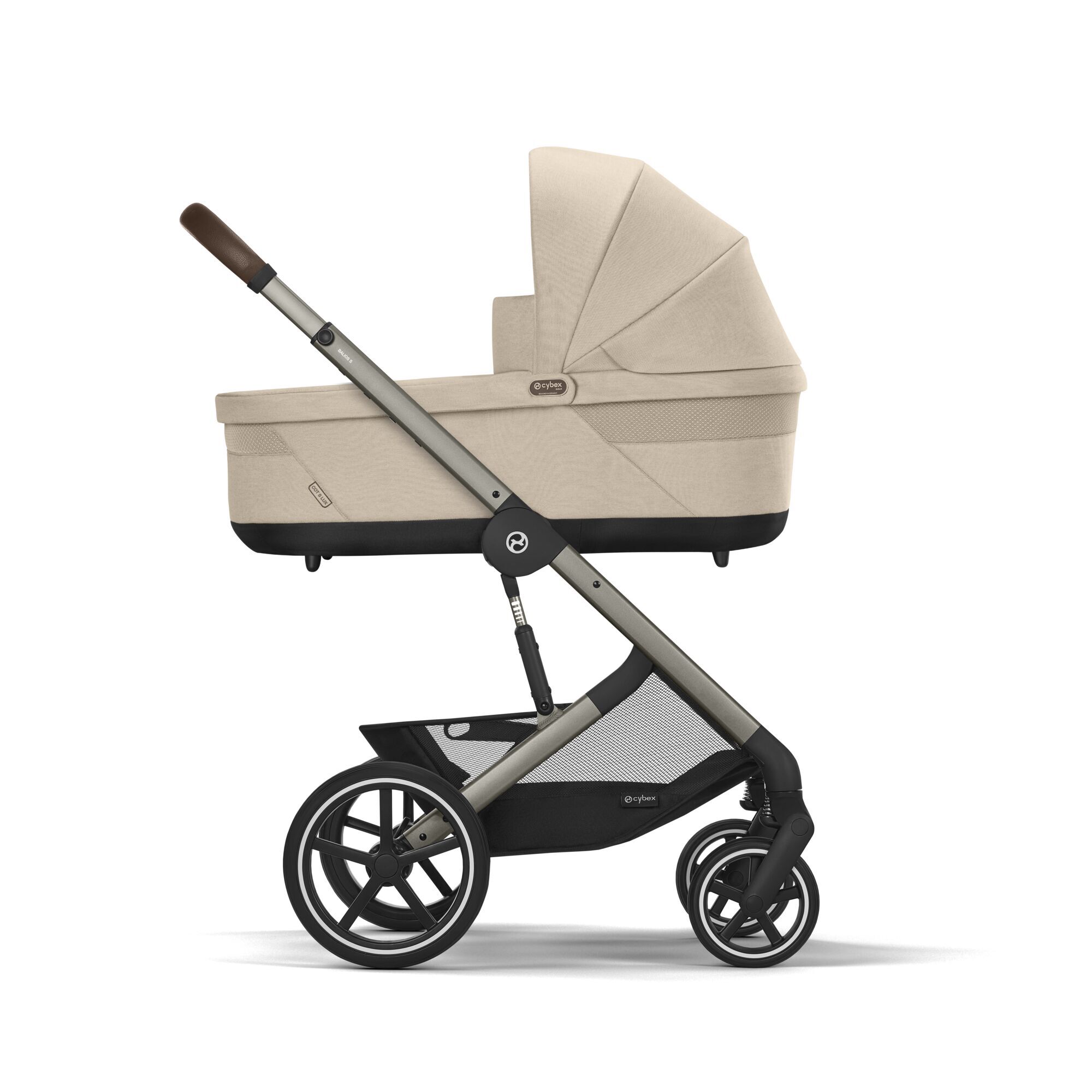CYBEX Balios Lux 5in1 Bundle inkl. Amya Babytrage almond beige