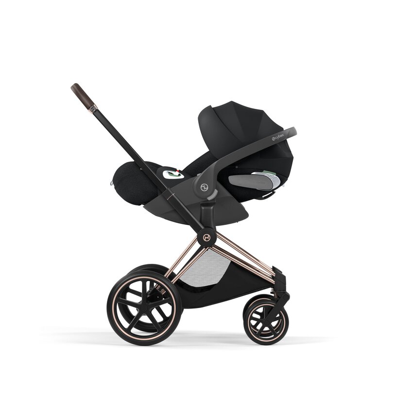 CYBEX Priam Style Rosegold Bundle - Set 4in1 inkl. Cloud T & Base T Sepia Black